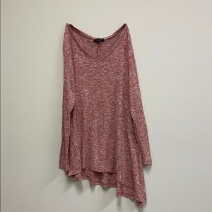 Signature Studio Sweater V neck red 2x